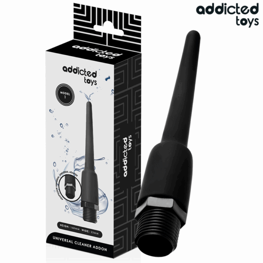 ADDICTED TOYS - PULITORE ANALE CON ADATTATORE UNIVERSALE MODELLO 1