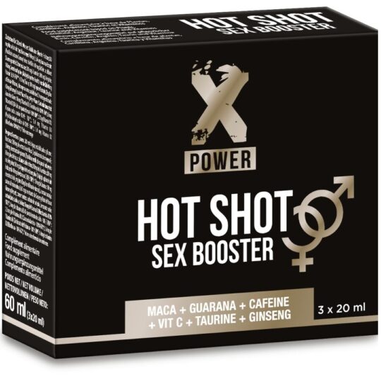 X POWER - HOT SHOT SEX BOOSTER AUMENTA LA LIBIDO 3 X 20 ML