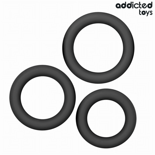 ADDICTED TOYS - SET DI ANELLI IN SILICONE MODELLO 1