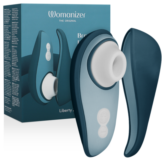 WOMANIZER - LIBERTY 2 STIMOLATORE CLITORIDEO E ASPIRAZIONE BLU