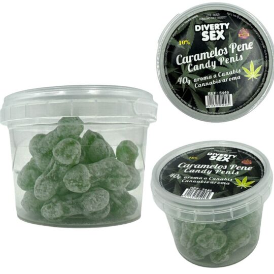 DIABLO GOLOSO - 20 CARAMELLE PER PENE AROMA CANNABIS