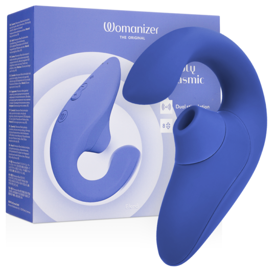 WOMANIZER - BLEND RABBIT VIBRATOR STIMOLATORE BLU VIBRANTE