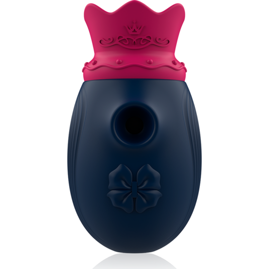 INTENSE - STIMOLATORE CLITORIDEO 10 MODALITÀ DI ASPIRAZIONE E LECCATURA - BLU