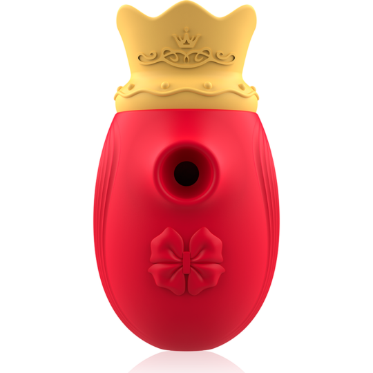 INTENSE - STIMOLATORE CLITORIDEO 10 MODALITÀ DI ASPIRAZIONE E LECCATURA - ROSSO