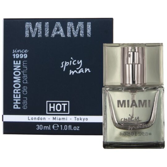 HOT - PROFUMO AI FEROMONI MIAMI SPICY MAN 30 ML