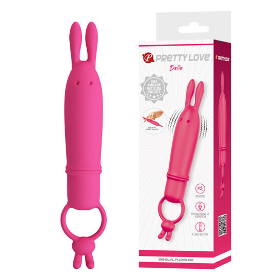 PRETTY LOVE - DELIA VIBRATORE CONIGLIO CON ANELLO DI RESISTENZA