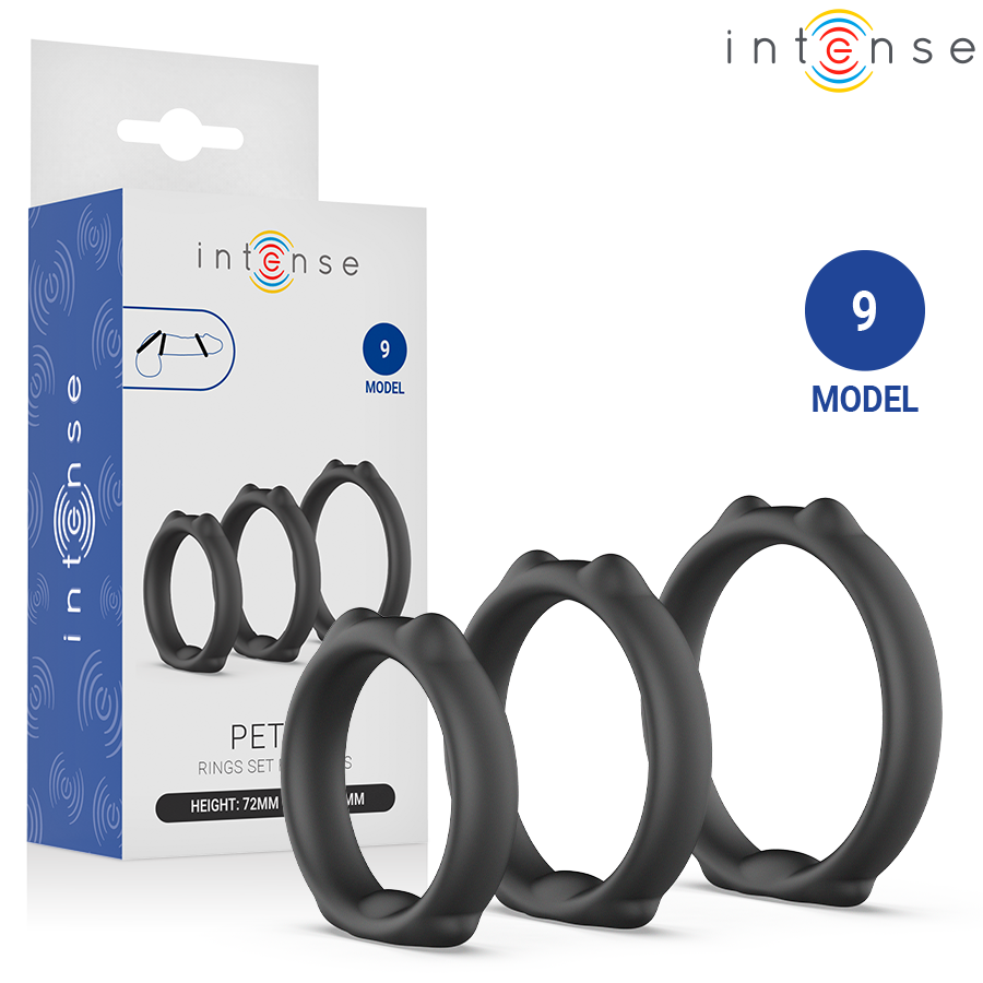 INTENSE - PETER SET DI 3 ANELLI PER PENE MODELLO 9