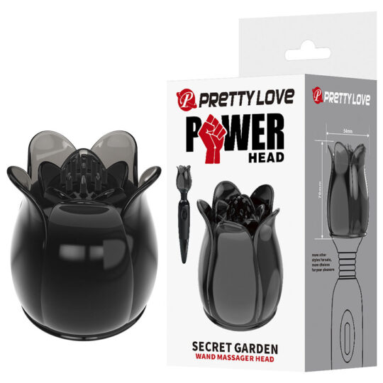 PRETTY LOVE - SECRET GARDEN TESTA DA MASSAGGIO NERA