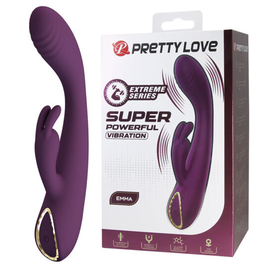PRETTY LOVE - EMMA VIBRATORE VIOLA CON STIMOLATORE RABBIT
