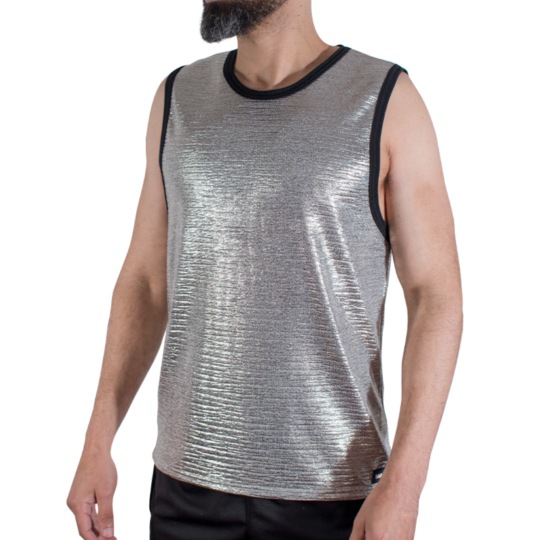 MACHO - T-SHIRT CON GLITTER FINI L/XL