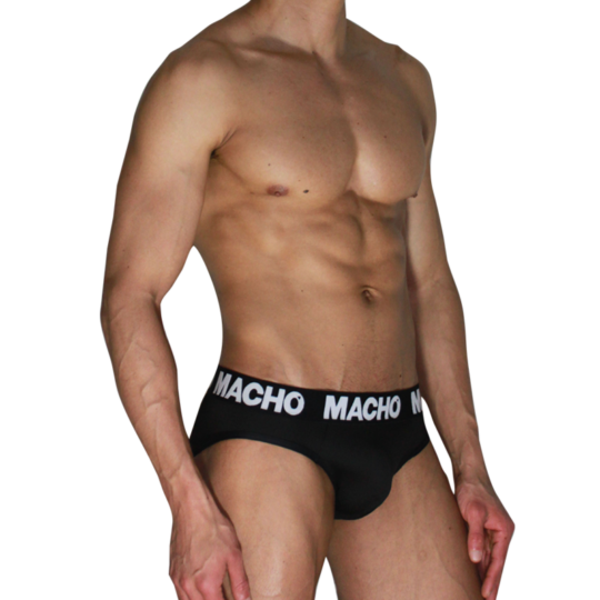 MACHO - MCH007 CLASSIC SLIP BLACK + BLACK L