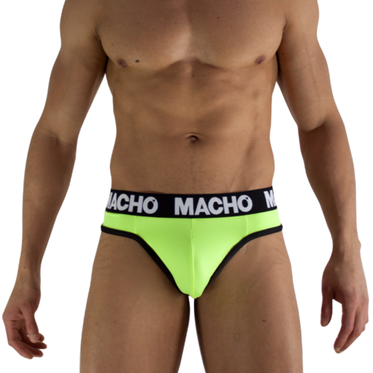 MACHO - MTG001 PERIZOMA GIALLO FLUORESCENTE TAGLIA L