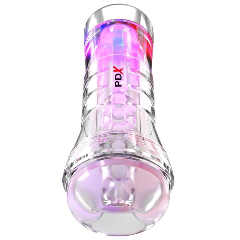 PDX ELITE - VIEWTUBE XXL LED TRASPARENTE STROKER 27,3 CM