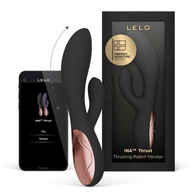 LELO - INA VIBRATORE A SPINTA THRUST RABBIT NERO