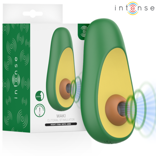 INTENSE - WAKI STIMOLATORE CLITORIDEO AD ASPIRAZIONE AVOCADO