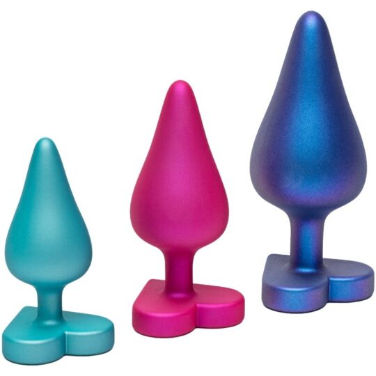 ROMP - KIT PER ALLENAMENTO ANALE LUSTER S/M/L CON BASE A FORMA DI CUORE