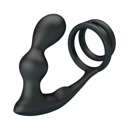 MR PLAY - PLUG ANALE VIBRANTE CON ANELLO PER PENE E TELECOMANDO