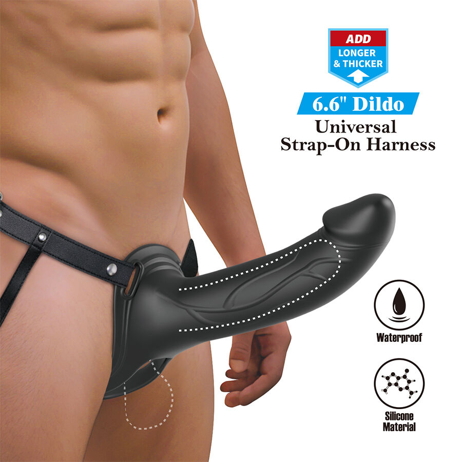 PRETTY LOVE - LANDON NERO VIBRANTE STRAP-ON