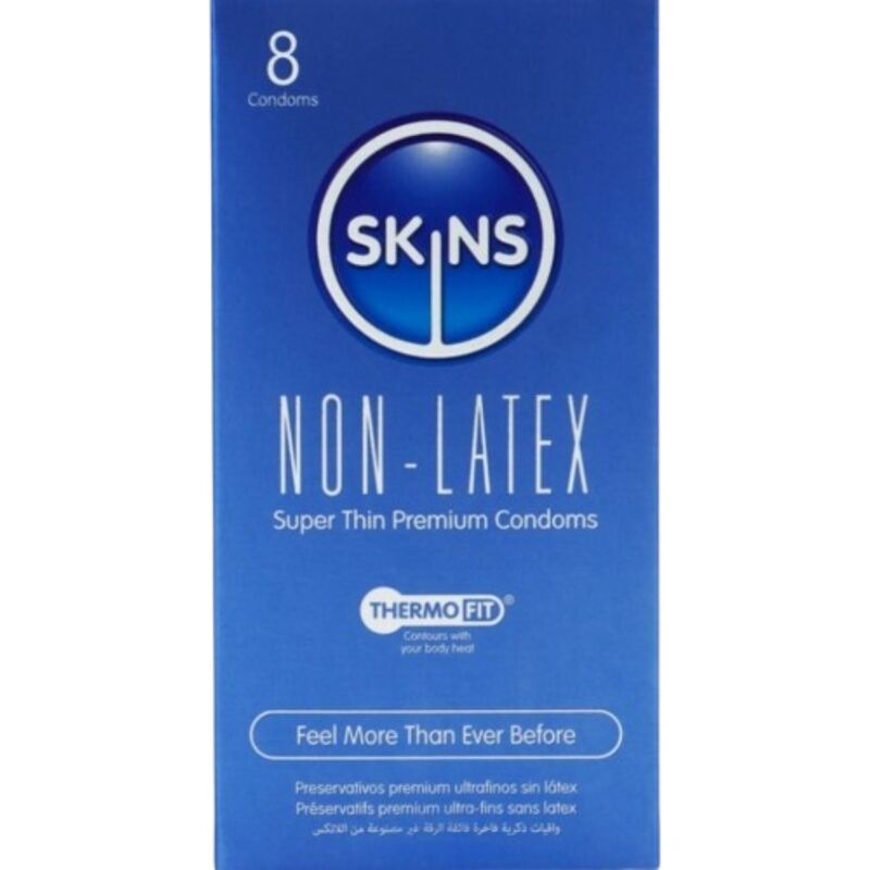 SKINS - PRESERVATIVI SENZA LATTICE, CONFEZIONE DA 8