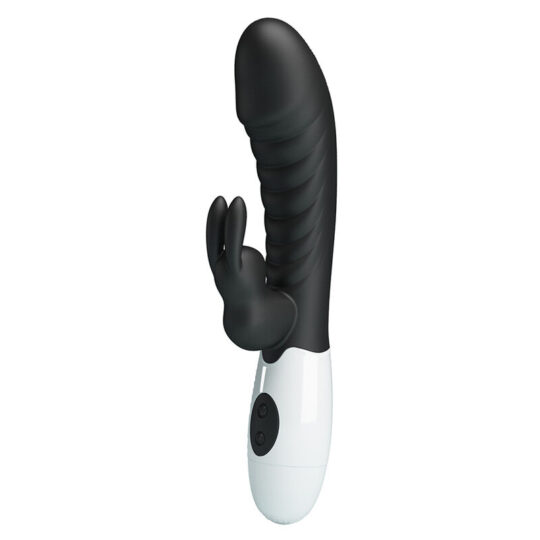 PRETTY LOVE - VIBRATORE A CONIGLIO NAUGHTY BUNNY CON 30 FUNZIONI NERO