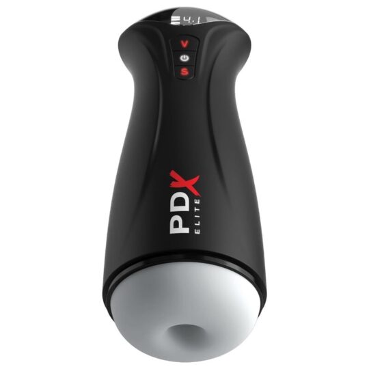 PDX ELITE - MASTURBATORE MASCHILE TRASPARENTE FAP-GASM CON ASPIRAZIONE INTERMITTENTE