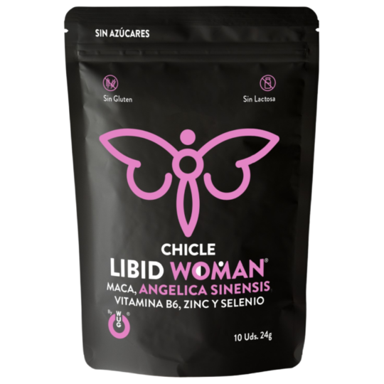 WUG LIBID WOMAN – Gomma da masticare funzionale con Maca, Ginseng Femminile e Zinco per aumentare la vitalità femminile