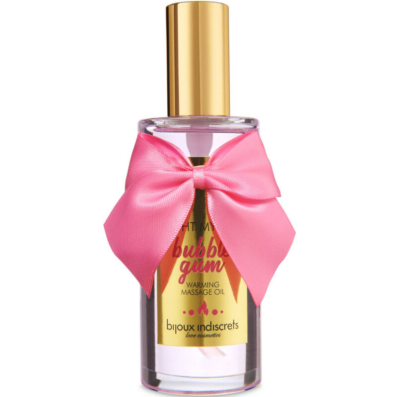 BIJOUX INDISCRETS - LIGHT MY FIRE OLIO DA MASSAGGIO EFFETTO CALORE GUSTO GOMMA