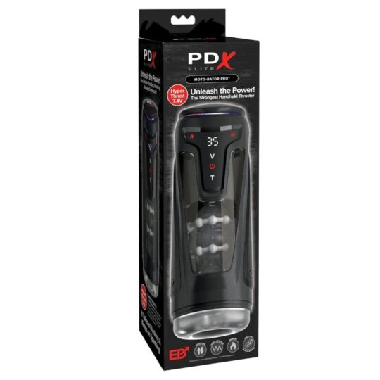 PDX ELITE - MOTO-BATOR PRO MASTURBATORE AUTOMATICO VIBRANTE E RISCALDANTE CON PROTEZIONE, 26,5 CM