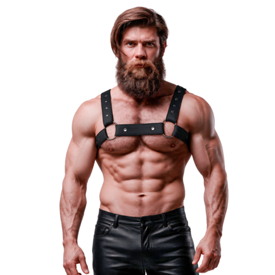FETISH SUBMISSIVE ATTITUDINE - IMBRACATURA SPORTIVA REGOLABILE IN NEOPRENE PER UOMINI