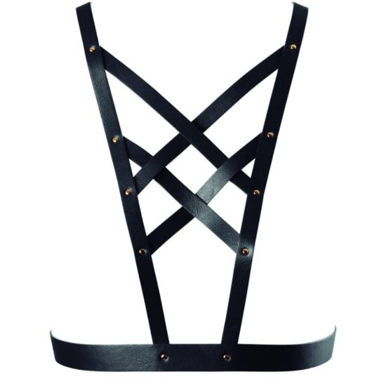 BIJOUX INDISCRETS - IMBRACATURA CROSSOVER MAZE CON COLLANA NERA