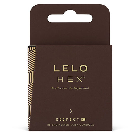 LELO - PRESERVATIVI ESAGONALI RESPECT XL CONFEZIONE DA 3