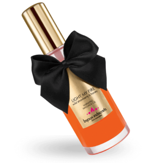 BIJOUX INDISCRETS - OLIO DA MASSAGGIO EFFETTO CALDO AROMA FRAGOLA