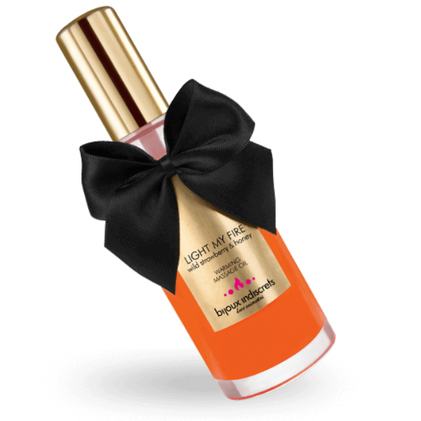 BIJOUX INDISCRETS - OLIO DA MASSAGGIO EFFETTO CALDO AROMA FRAGOLA
