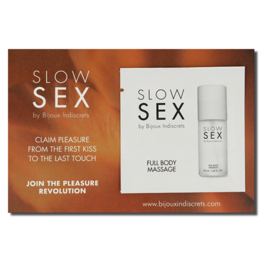 BIJOUX INDISCRETS - SLOW SEX MASSAGGIO CORPO COMPLETO GEL DA MASSAGGIO 2 ML