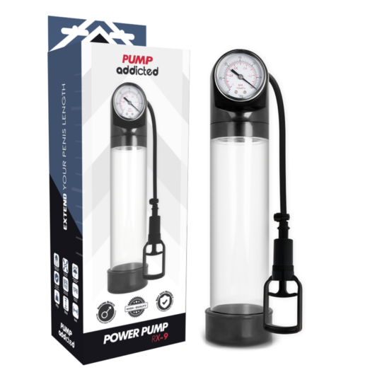 PUMP ADDICTED - POMPA DI EREZIONE TRASPARENTE RX9