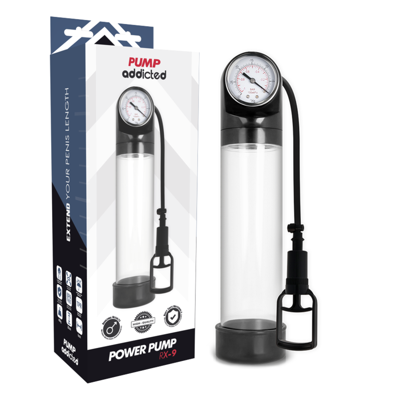 PUMP ADDICTED - POMPA DI EREZIONE TRASPARENTE RX9