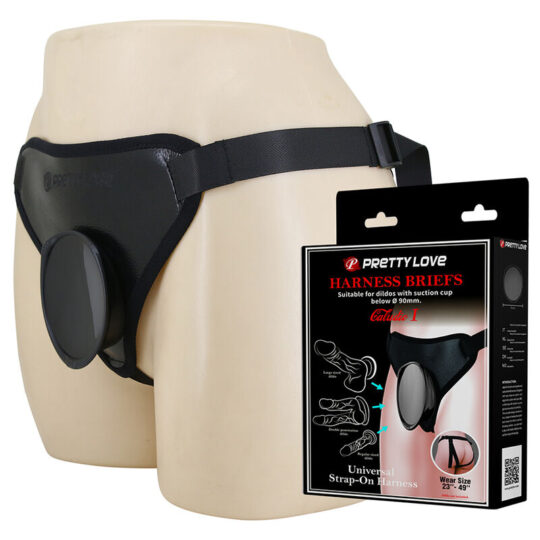 PRETTY LOVE - IMBRACATURA UNIVERSALE CON STRAP-ON NERA