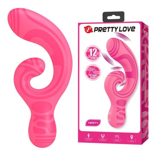 PRETTY LOVE - MASSAGGIATORE A DOPPIA ESTREMITÀ RICARICABILE TRAMITE USB VERITY