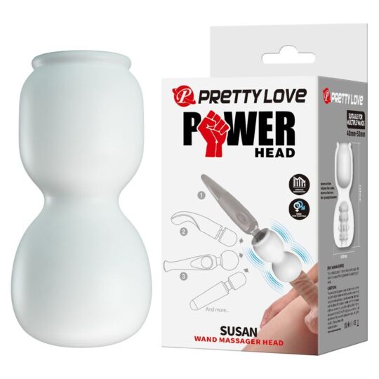 PRETTY LOVE - ACCESSORIO MASSAGGIATORE A TESTINA POTENTE SUSAN Ø 6,5 CM