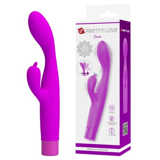 PRETTY LOVE - JENE VIBRATORE A DOPPIA STIMOLAZIONE DEL PUNTO G E DEL CLITORIDE, VIOLA