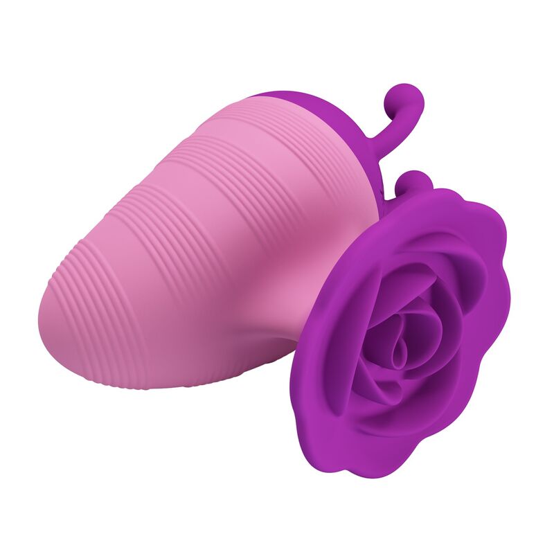 PRETTY LOVE - STIMOLATORE CLITORIDEO RICARICABILE LITTLE BEE, 7 MODALITÀ, VIOLA-ROSA