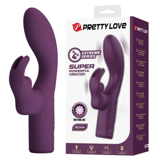 PRETTY LOVE - VIBRATORE A FORMA DI CONIGLIO RICARICABILE OLIVIA CON 10 FUNZIONI