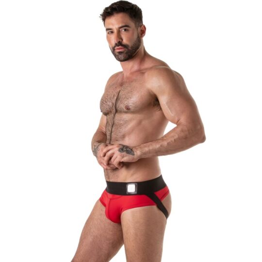 LOCKER GEAR - LOCKER GEAR CON FASCIA IN VITA LARGA ROSSO TAGLIA S