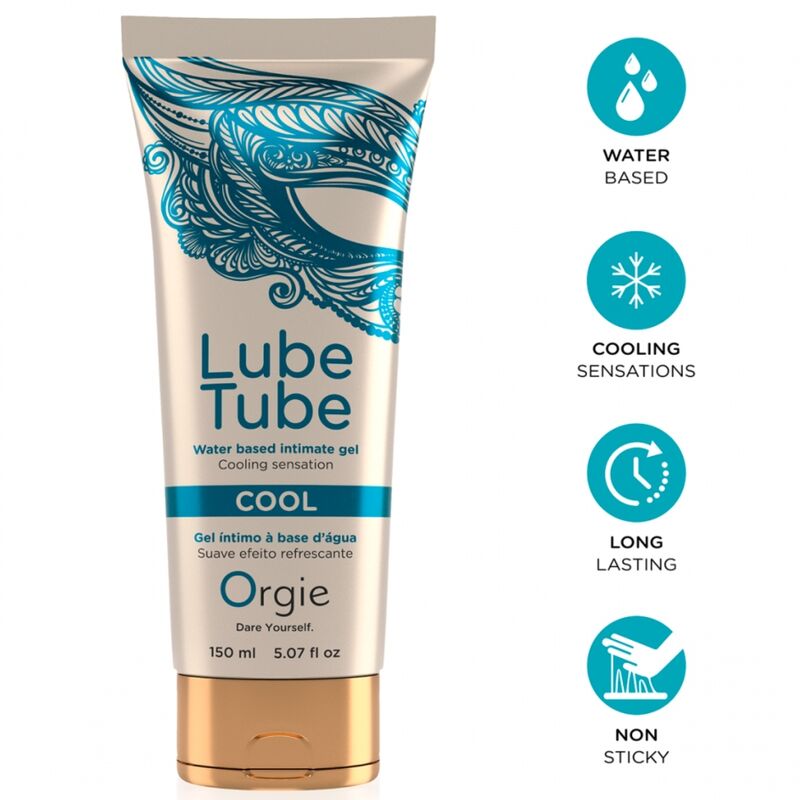 ORGIE - LUBRIFICANTE IN TUBO COOL GEL INTIMO RINFRESCANTE A BASE DE ACQUA 150 ML