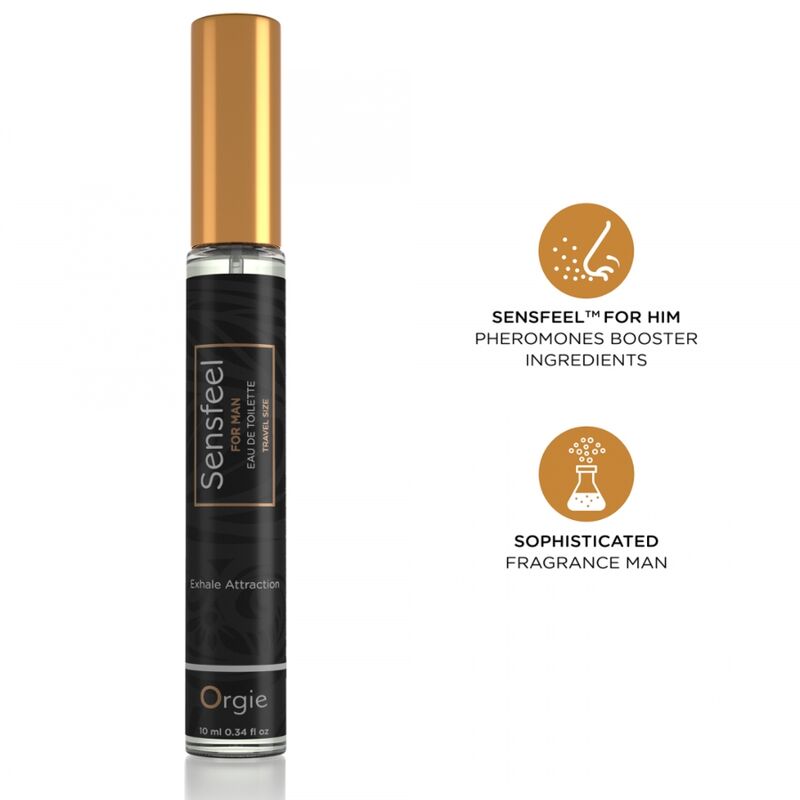 ORGIE - SENSFEEL FOR MAN EAU DE TOILETTE CON BOOSTER DI FEROMONI FORMATO VIAGGIO 10 ML