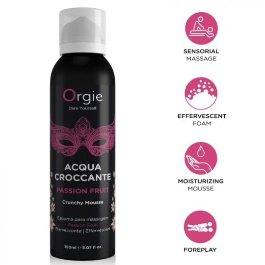 ORGIE - ACQUA CROCCANTE MOUSSE DA MASSAGGIO CROCCANTE AL FRUTTO DELLA PASSIONE 150 ML