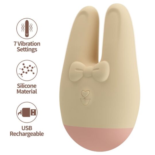 ROMANCE - STIMOLATORE ESTERNO BUNNY CON 7 MODALITÀ DI VIBRAZIONE