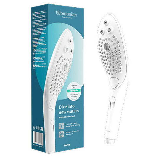 WOMANIZER - SOFFIONE DOCCIA STIMOLANTE CLITORIDEO WAVE BIANCO