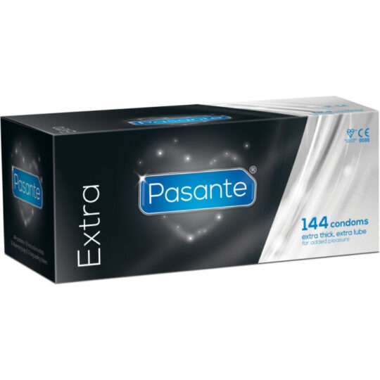 PASANTE - EXTRA PRESERVATIVI EXTRA SPESSI CON LUBRIFICAZIONE AGGIUNTIVA 144 UNITÀ