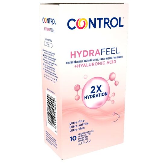 CONTROL - PRESERVATIVI ULTRA SOTTILI HYDRAFEEL CON ACIDO IALURONICO 10 PEZZI